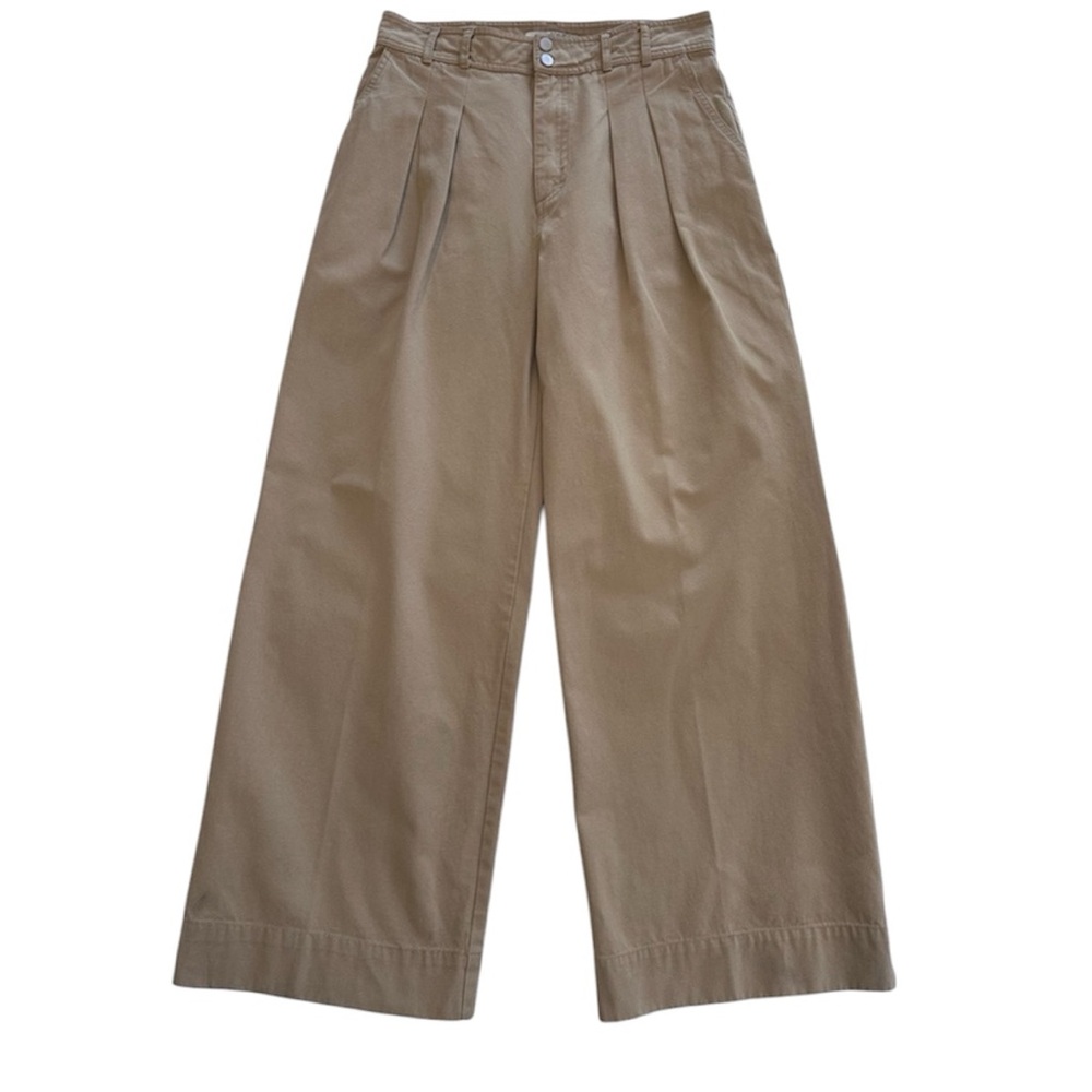 Rue Sophie Pleated Trouser in Khaki